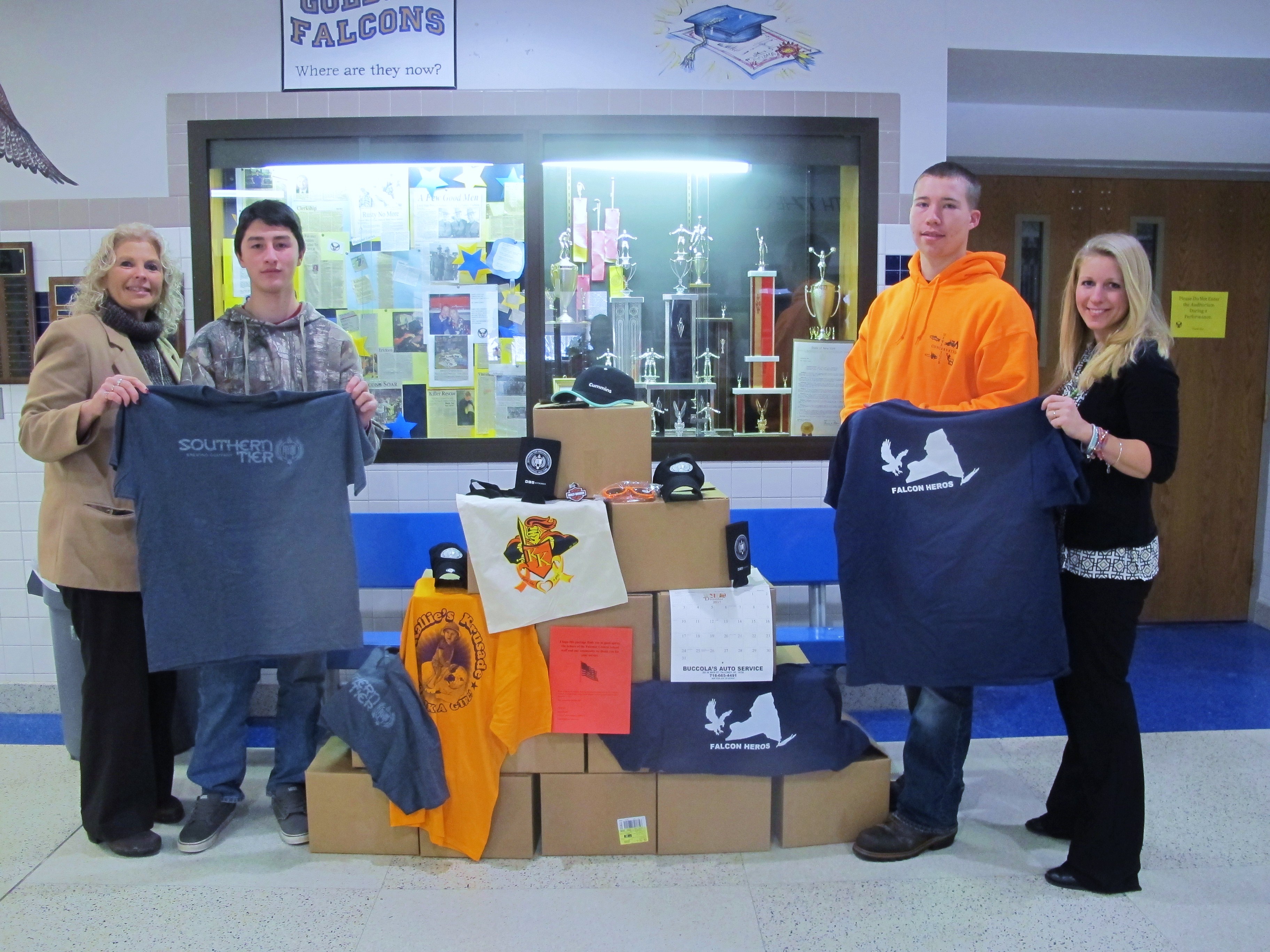 Falconer School Supports Military Members With Care Packages News